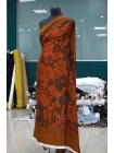 Крепдешин вискоза с шёлком MAX MARA Терракотово-коричневый каймовый MM H31 N40 21042601