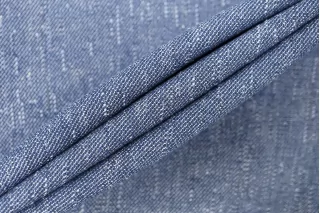 Джинса хлопковая вареная MAX MARA Сине-голубая с люрексом MM H13 MM30 21042638
