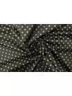 Хлопок плательно-костюмный MAX MARA Горошек на тёмном хаки ММ H9/4 A60 21042650
