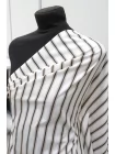 Рубашечный хлопок мерсеризованный MAX MARA Бежево-чёрная полоска MM Н5 А30 21042659