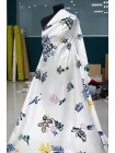 Хлопок рубашечно-плательный MAX MARA Абстракция летняя на белом MM H9/5 A55 21042660