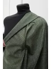 Шёлк на трикотаже костюмно-плательный MAX MARA Гусиная лапка зелёная MM H29/3 M40 21042682