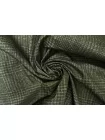Шёлк на трикотаже костюмно-плательный MAX MARA Гусиная лапка зелёная MM H29/3 M40 21042682