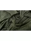 Шёлк на трикотаже костюмно-плательный MAX MARA Гусиная лапка зелёная MM H29/3 M40 21042682
