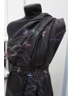 Шёлковый твил MAX MARA Цветы и штриховка MM H31/1 N60 21042689