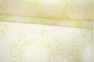 Шифон шёлковый BURBERRY Фисташково-зелёный MM H28/1 O50 21042698