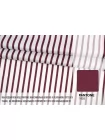 Хлопок сатиновый рубашечный MAX MARA Полоска бело-сливовая MM H5 A30 22042601