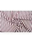 Хлопок сатиновый рубашечный MAX MARA Полоска бело-сливовая MM H5 A30 22042601