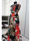 Крепдешин шелковый MAX MARA Абстракция разноцветная MM H31 N40 22042625