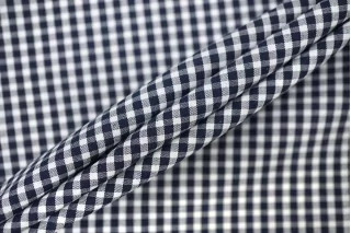 Рубашечный хлопок в клетку Сине-белый BL H6 B40 10022601