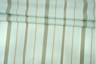 Батист хлопковый Зелёный в полоску BL H2/2 A33 10022615