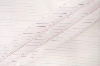 Батист хлопок с шёлком Бело-розово-голубая полоска BL H5 O10 10022623