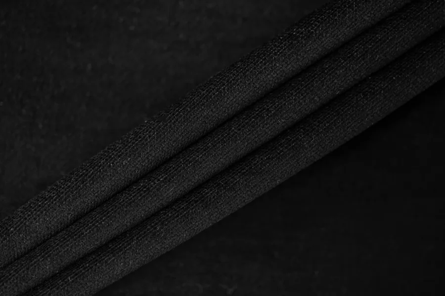 Велюр-стрейч поливискозный Чёрный BL H19/8 K70 10022630