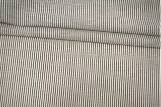 Плательно-рубашечная шерсть со льном Бело-коричневая в полоску BL H16/2 F10 10022634