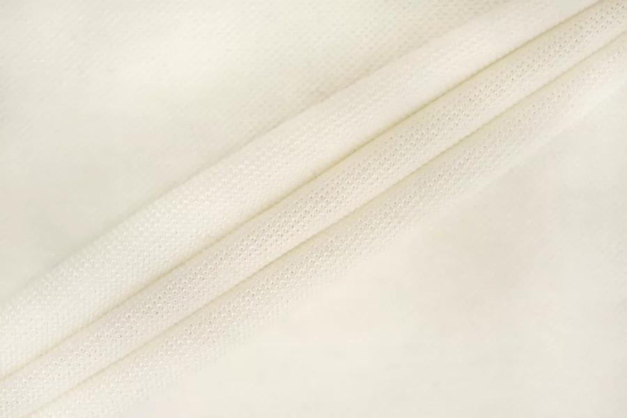 Трикотаж пике шёлковый Молочно-белый BL H002 EE11 10022659