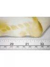 Атлас-стрейч вискозный плательно-блузочный Тай-дай бело-жёлтый H21/9 i70 10022662