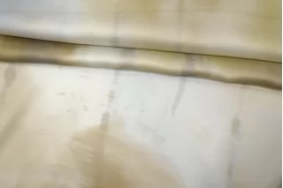 Атлас вискозный плательно-блузочный FORTE FORTE Тай-дай серо-бежево-жёлтый H21/9 i70 10022663