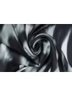 Атлас вискозный плательно-блузочный Чёрно-серый размытые полосы H21/9 i70 10022664