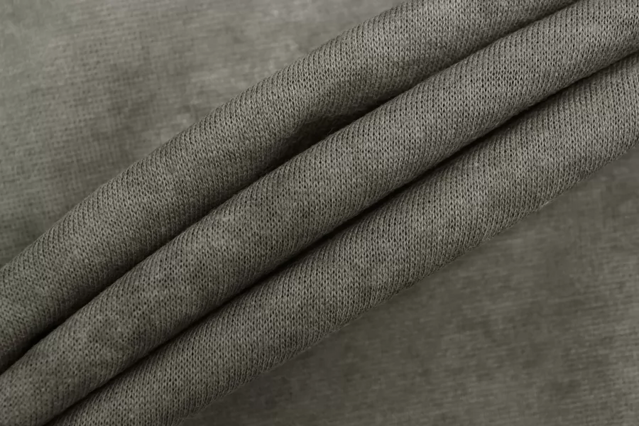 Трикотаж хлопковый кулирка тонкий Серый хаки тай-дай H38/7 P50 10022669