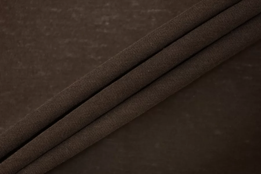 Трикотаж хлопковый тонкий кулирка Коричневый H38/5 R30 10022672