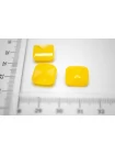 Пуговица пластиковая на ножке Желтая 10 мм  (S-3)  12022614