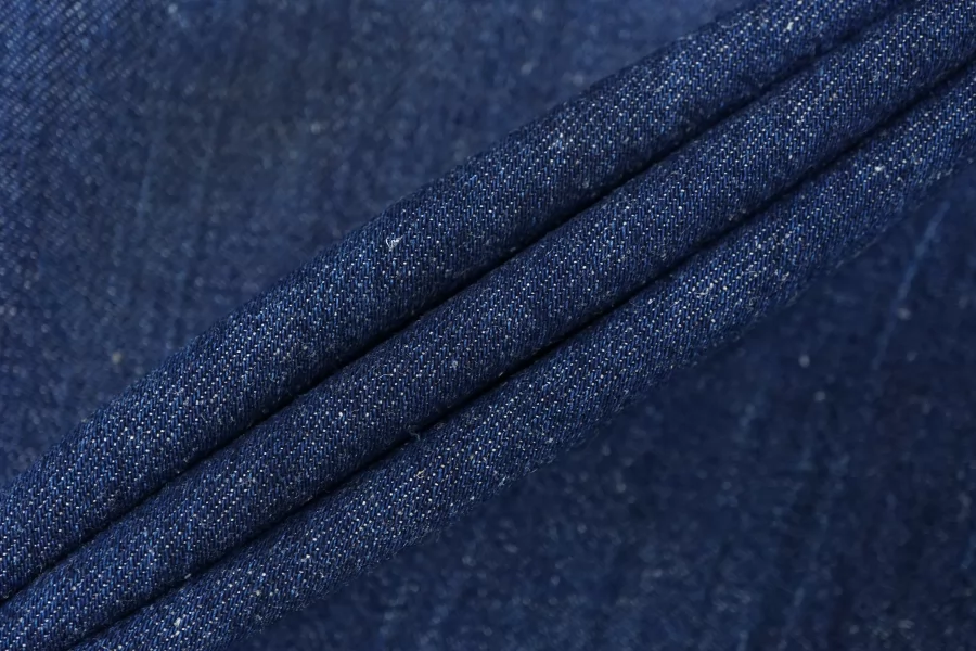 Джинса хлопковая вареная умягчённая Тёмно-синяя FRM H003 FF77 13022624