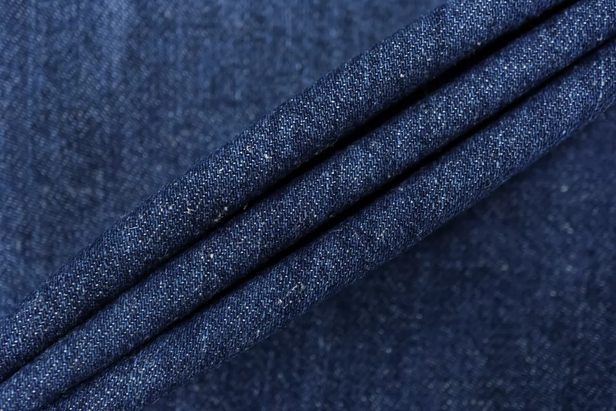 Джинса хлопковая вареная умягчённая Тёмно-синяя FRM H003 FF77 13022672