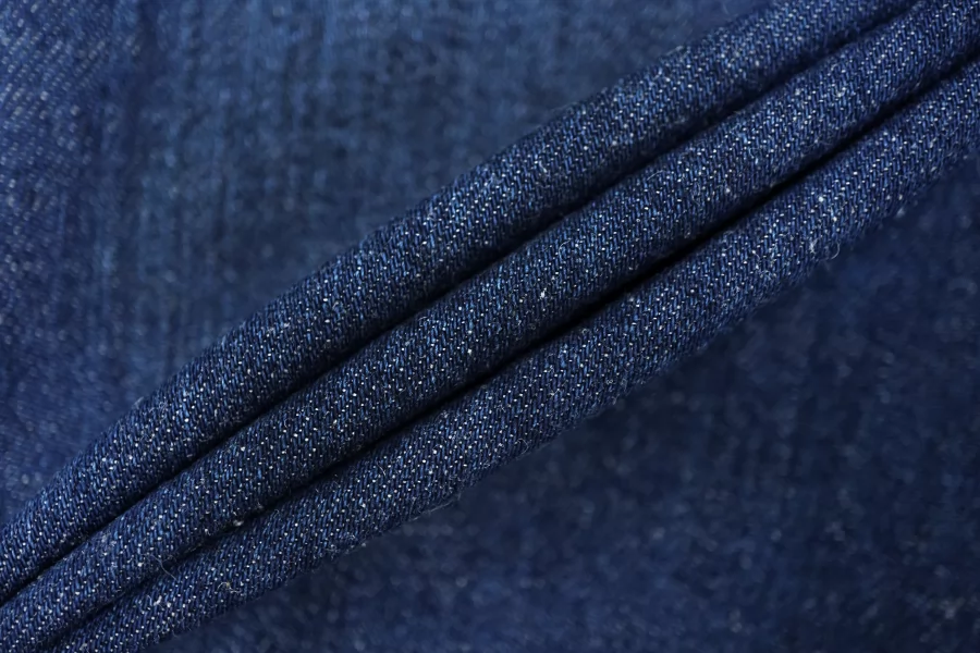 Джинса хлопковая вареная умягчённая Тёмно-синяя FRM H003 FF77 14022622