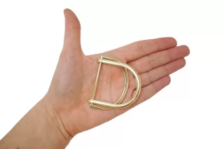 Пряжка двойная металл золотая 50х60 мм (T-3) 15112502