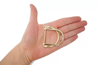 Пряжка двойная металл золотая 50х45 мм (T-3)  15112503