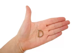 Полукольцо металл золотое 15x20 мм (T-3) 15112507