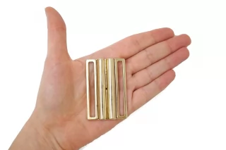 Пряжка разъемная металл золотистая 55х40 мм (T-3)  15112509