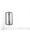 Регулятор длины ремня темный никель 30х55 мм (W-3)  15112513