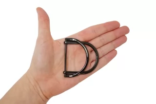 Пряжка двойная металл черная 50х60 мм (U-3) 15112514