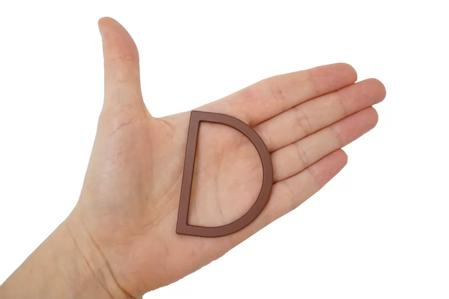 Полукольцо металл коричневое  45x60 мм (U-3) 15112538