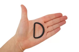 Полукольцо металл черное 45х30 мм (U-3) 15112541