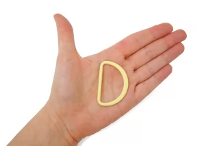 Полукольцо металл желтое 45х30 мм (U-3) 15112543