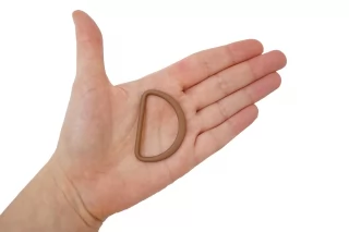 Полукольцо металл коричневое 45х30 мм (U-3) 15112544