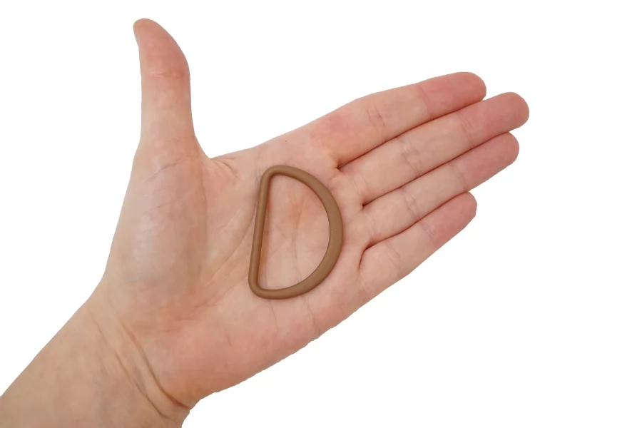 Полукольцо металл коричневое 45х30 мм (U-3)  15112544