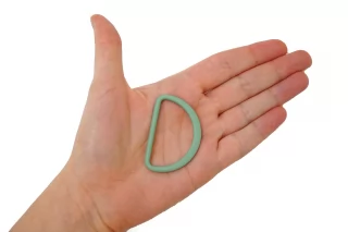 Полукольцо металл зеленое 45х30 мм (U-3) 15112547