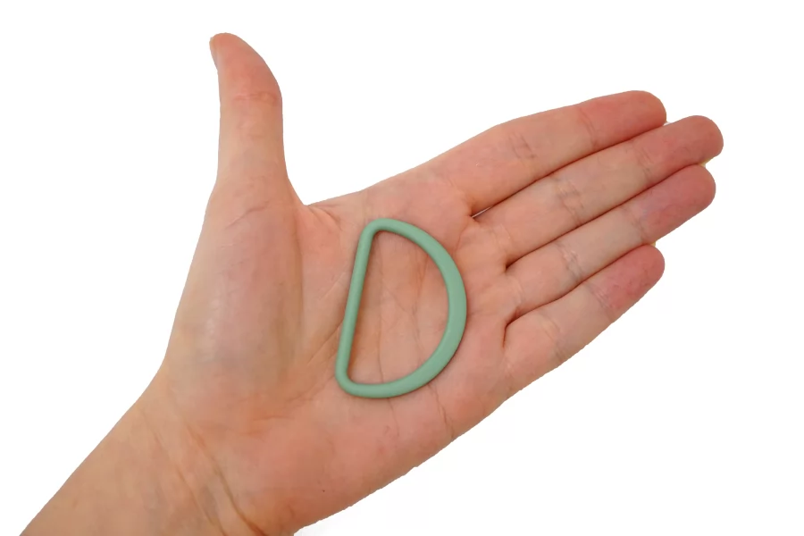 Полукольцо металл зеленое  45х30 мм (U-3) 15112547