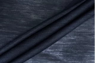 Трикотаж шёлковый с хлопком кулирка Тёмно-синий H38/4 V50 16032606