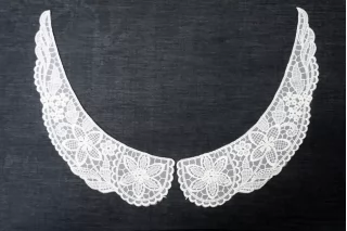 Пришивной  кружевной воротник белый (пара) ST0 17022653