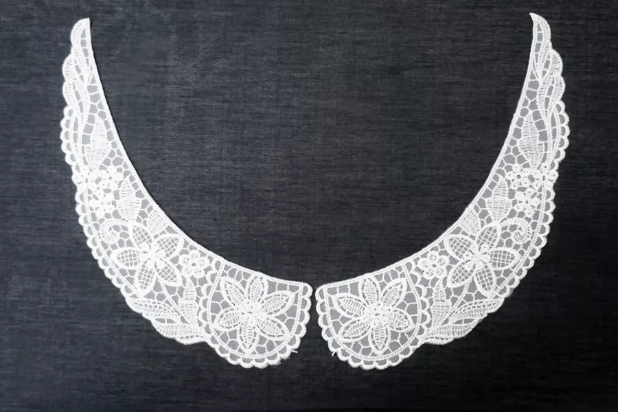 Пришивной  кружевной воротник белый (пара) ST0 17022653