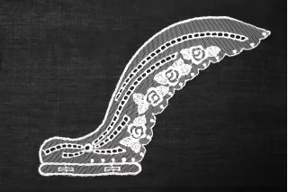 Пришивной  кружевной элемент белый ST0 17022654