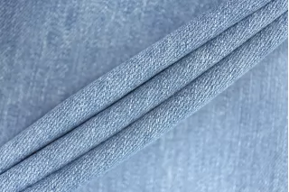 ОТРЕЗ 2,35 М ДЕФЕКТ Джинса хлопковая вареная Голубая CVC (ДФ4) 19112526-1