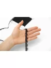 Кружево черное с пайетками на клеевой основе 1,2 см. KR7A  25022613