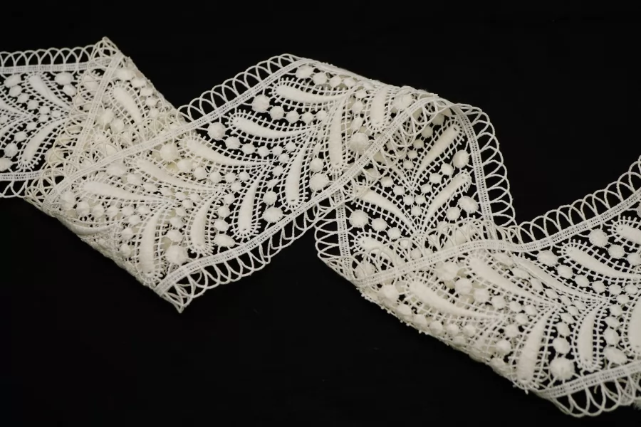 Кружево отделочное молочное 10 см KR5E 25022660