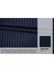 Костюмно-пальтовая шерсть Тёмно-синяя в полоску BNC H60/4 DD70 25032602