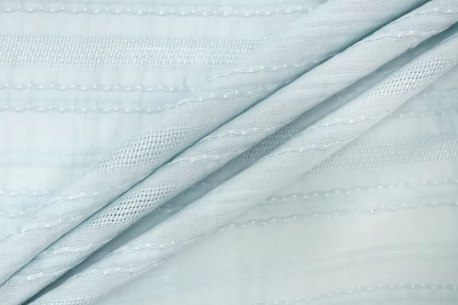 Рубашечный хлопок с шёлком жаккардовый Голубой BNC H4/6 C40 25032632